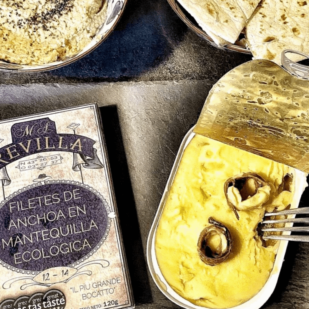 Anchovies in Organic Butter by M.A. Revilla M.A. Revilla   