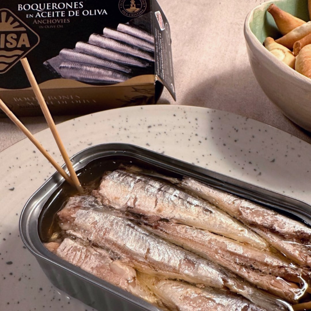 Premium White Anchovies Boquerones in Olive Oil by USISA USISA   