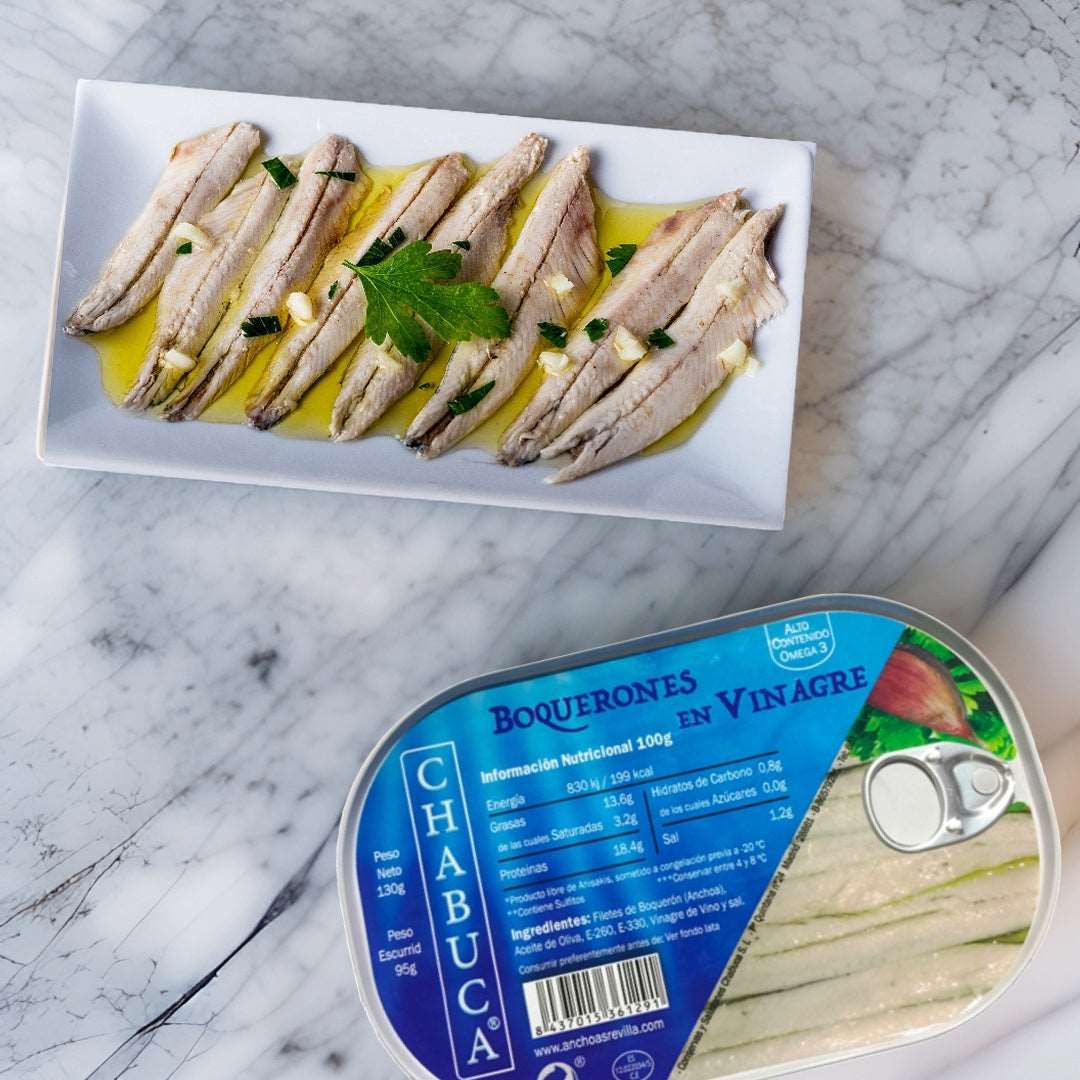 White Anchovies Marinated in Vinegar and Olive Oil by Chabuca Chabuca   